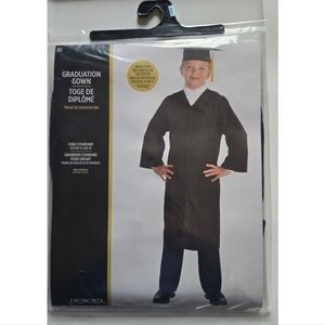 Kids Graduation Gown - Black